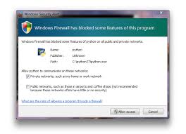 Image result for windows firewall game rule popup