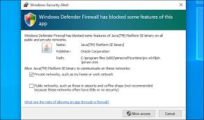 Image result for windows firewall prompt, game