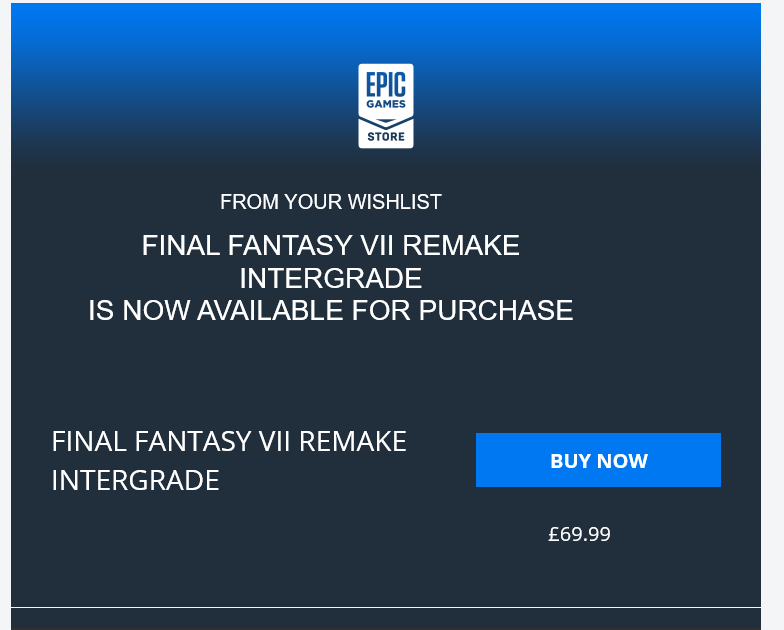 FINAL FANTASY VII REMAKE INTERGRADE | Download and Buy Today - Epic Games  Store