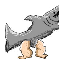 shark with knees