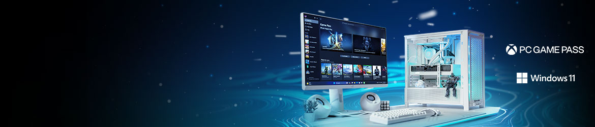 Your Games Everywhere Play hundreds of PC games on your new PCSpecialist system with 1 month of PC Game Pass*