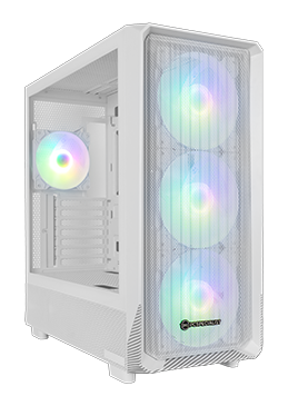 White Gaming PC Case
